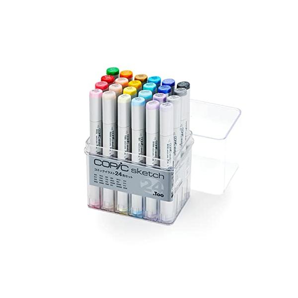 他サイト： Too コピック スケッチ コミックイラスト 24色セット イラストマーカー マーカー マーカーペンの商品画像