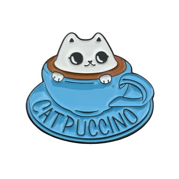 ブラック/フリー/-・オシャレで可愛いカプチーノキャットのピンバッチです。・サイズ： 2.9×2.5cm　重量：6g・プライム対象商品なのでお手元にすぐ届きます・品質にご満足いただけない場合は、お受け取り後30日間の着払返送と全額返金をいた...