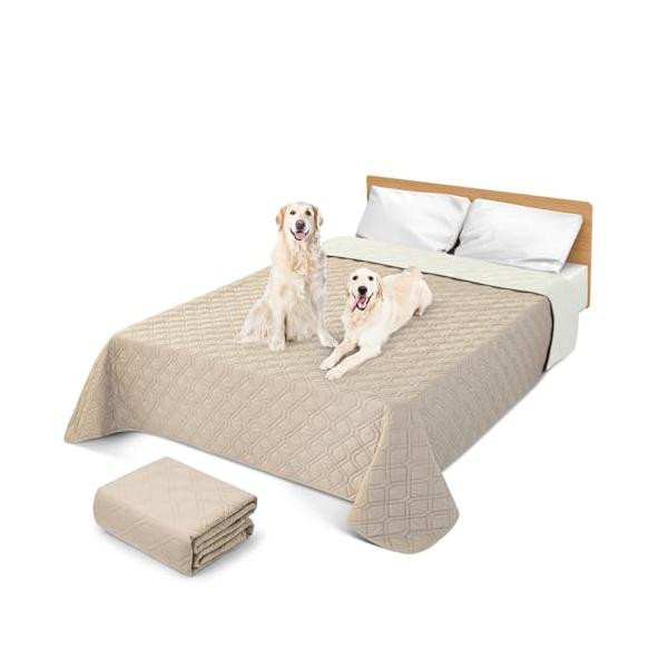 ダークカーキ＆ライトカーキ/137*208CM/BOOMAGU-SXG01・Color:ダークカーキ＆ライトカーキSize:137*208CM・? 完全防水この防水シーツは5層の高密度複合材料で作られており、二重の防水保護が可能です。ペット...