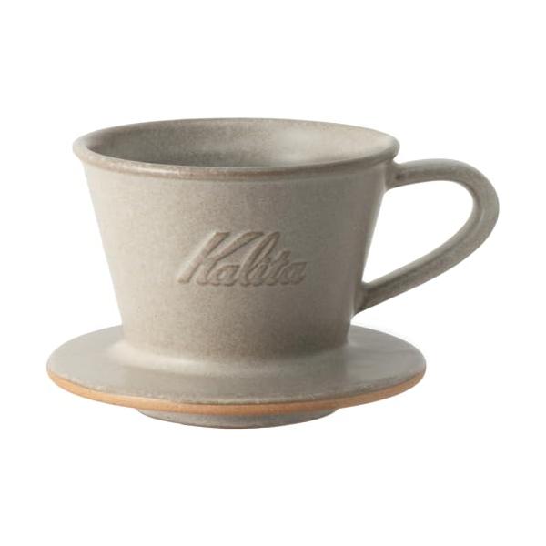 カリタ Kalita コーヒー ドリッパー 美濃焼 保温性が高い 陶器1~2人用 DACHI & KalitaMI 155 サンドベージュ #0