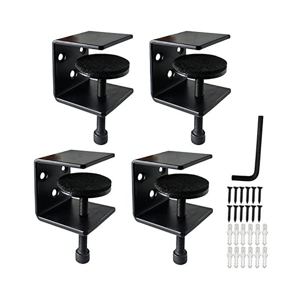 他サイト： Kanmero ブラケットクランプ 調節可能な テーブルクランプ コの字 金具 補強金物 サポート 固定金具 寝室 キッチン バスルーム 棚 壁の商品画像