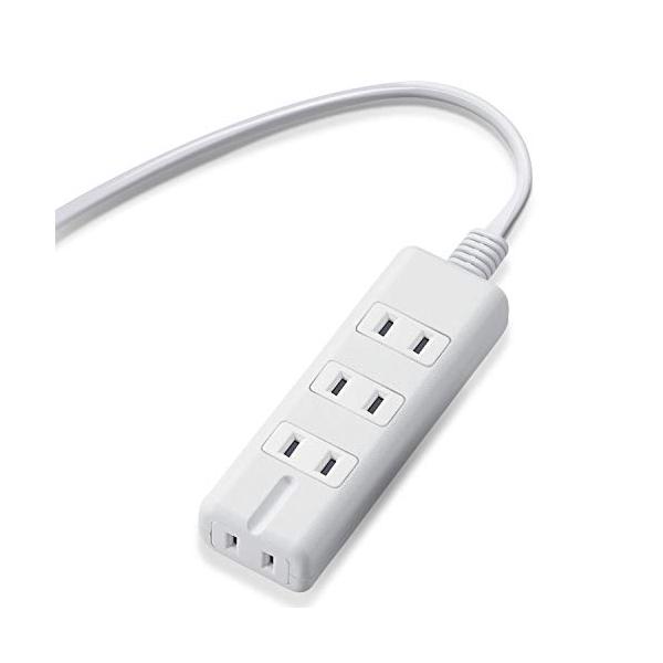 エレコム 電源タップ マグネット 5m 4個口(内3ピン1) ホワイト T-KM01-2450WH