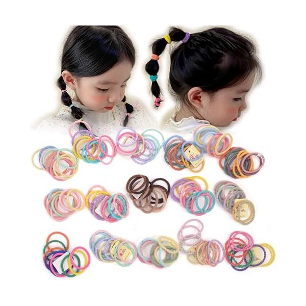 パステル（150本）/-/H578・Color:パステル（150本）・セット内容：150本セット カラー：15色(ランダム)・ベビーのやわらかい髪に使ってください・髪の毛や頭皮に優しいヘアゴムです。・カラフルタイプなので、服に合わせて好きな...