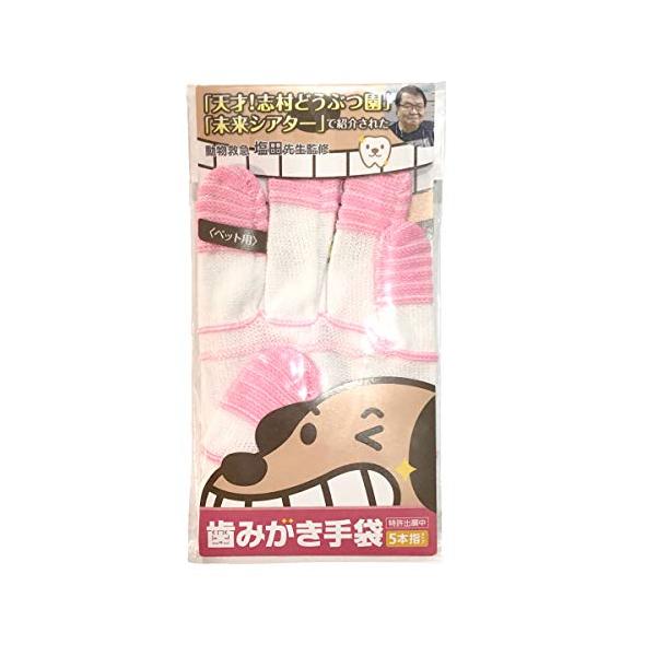 他サイト： オンザロード ペット用歯みがき手袋 1枚入 犬の歯槽膿漏 虫歯対策 口腔ケア [日本製]の商品画像