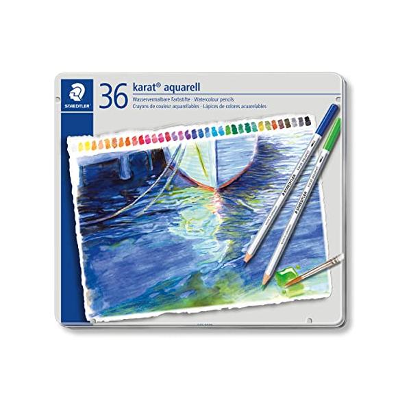ステッドラー(STAEDTLER) 色鉛筆 36色 水彩色鉛筆 カラトアクェレル