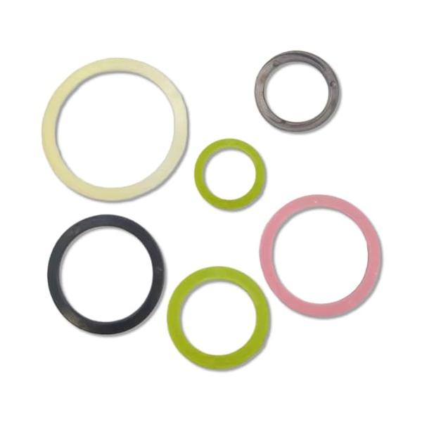 オトクなセット缶バッジマシーン用のガスケットです。32mm、37mm、44mm、50mm、58mm、75mmサイズの6個セットです。楽しい缶バッジ製作に必須のアイテム、汎用性の高いサイズが揃っています。・ぴったりフィット金属パーツ用の補助用...