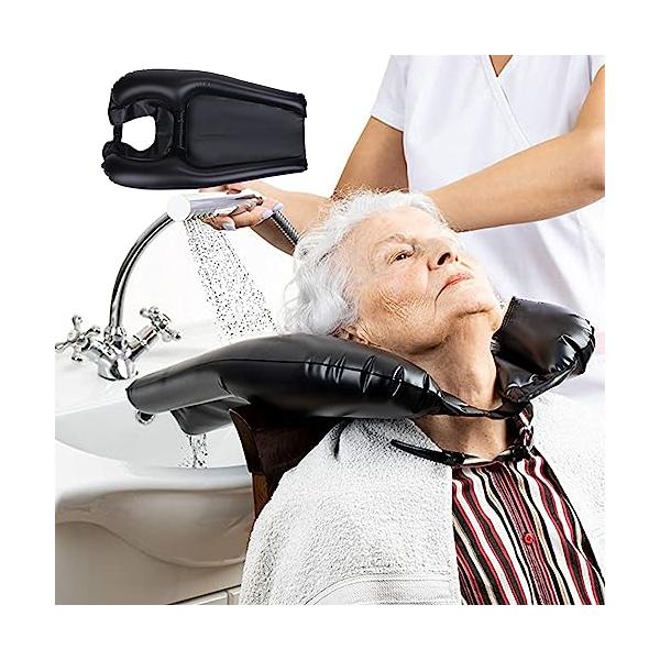 ブラック/大/-・パッケージ個数:1・車いすに座ったままや寝た状態でも使える介護用空気式シャンプー台・移動を減らして人手がなくても簡単に洗髪できます。・両サイドは高くなっているので、水がこぼれにくく、下に流れるようになっています。・エアバッ...