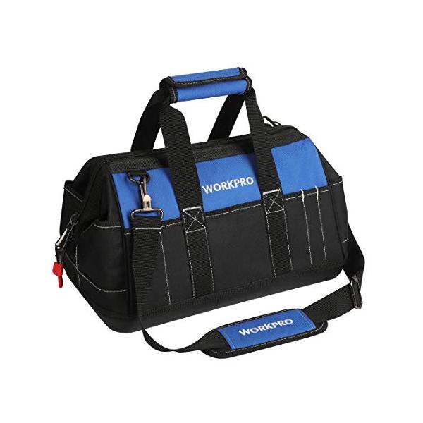 他サイト： WORKPRO ツールバッグ 工具差し入れ 道具袋 工具バッグ 600Dオックスフォード 強化底 幅40cmの商品画像