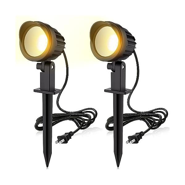 他サイト： MEIKEE 改良版 9W LEDガーデンライト、3000 K 900 LMガーデンスポットライトIP 66防水ガーデン照明 上下左右に回転可能の商品画像