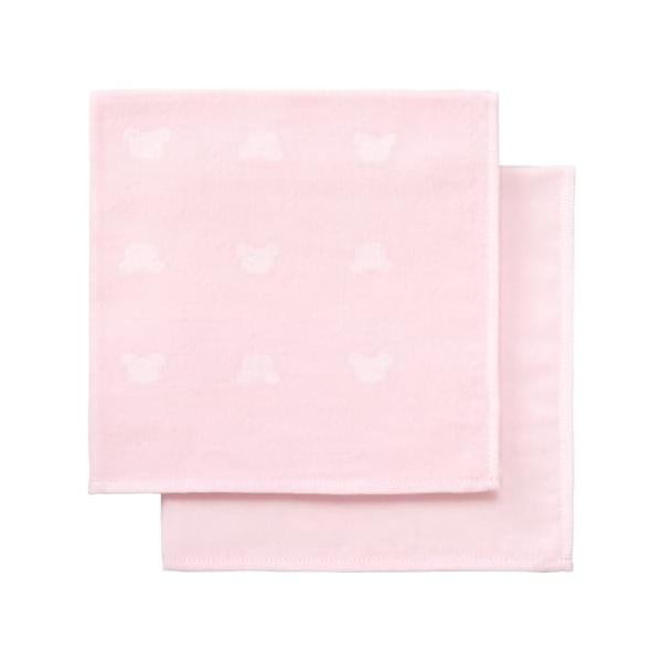他サイト： 赤ちゃんの城 ガーゼハンカチ パステルベア やわらかガーゼ 2枚入り ピンクの商品画像