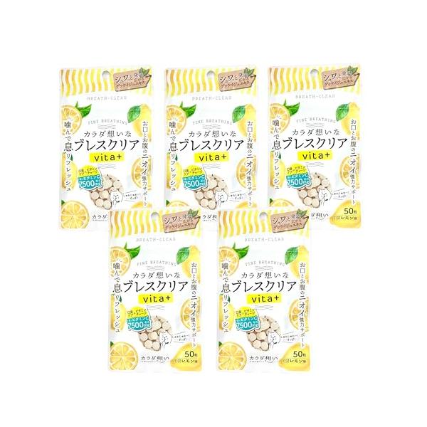 黄色/5袋/-・パッケージ個数:1・ローリエの濃縮エキスで口臭を抑制。１粒で１日に必要なＣを摂取できます。