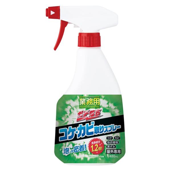 アイメディア(Aimedia) コケ取り剤 苔取り剤 480ml 日本製 泡 コケ掃除 屋外用 庭掃除 苔除去 カビ 黒ずみ 業務用 ガチ落ち