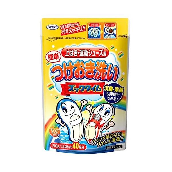 他サイト： UYEKI(ウエキ) つけおき洗い ズックタイム 上ばき・運動シューズ用 計量スプーン付 200g(上ばき40足分) ホワイトニングの商品画像