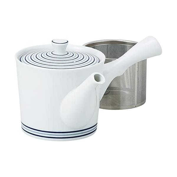 和食器白磁渦/-/B03-73549・PatternName:01.SS急須・パッケージ個数:1・本体サイズ:直径10.5×10.5cm・重量:(約)420g・素材・材質:磁器・原産国:日本(波佐見焼)・容量:425ml