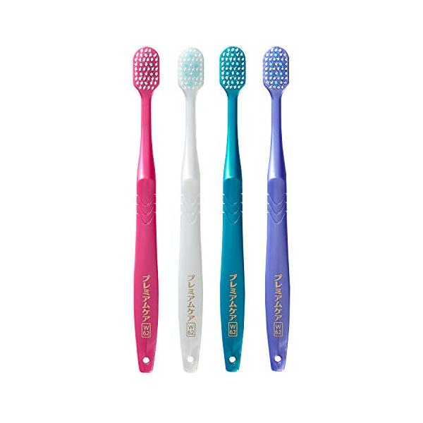 他サイト： エビス 歯ブラシ プレミアムケア 歯の美白 6列レギュラー ふつう 3本組 色おまかせの商品画像