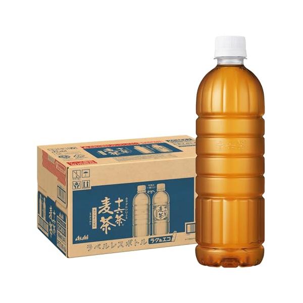 十六茶 アサヒ飲料 十六茶麦茶 ラベルレスボトル 660ml×24本 お茶 ノンカフェイン