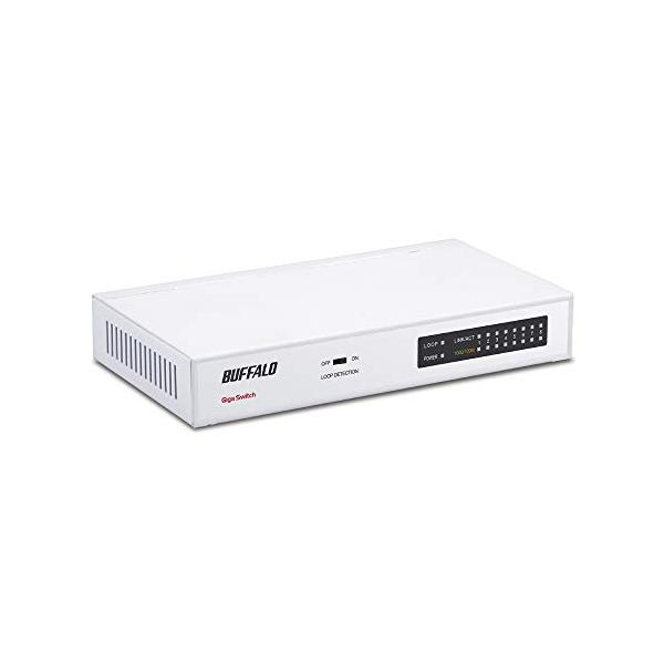BUFFALO Giga対応 金属筺体 電源内蔵 8ポート ホワイト スイッチングハブ 日本メーカー LSW5-GT-8NS/WH Amazon | BUFFALO Giga対応 金属筐体 電源内蔵 8ポート LSW6-GT