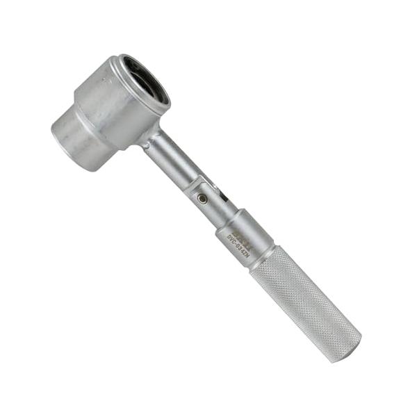 シルバー/-/DVC-034ZN・パッケージ個数:1・用途:軽天、ケーブルラックなどの全ネジ・寸切り・吊りボルトの取付作業・特徴1:ネジ山を潰すことなく、全ネジボルトをしっかり掴んで回す・特徴2:両回転対応機構のため、レンチを抜き差しせずに...