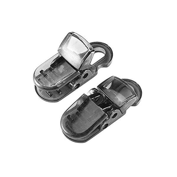 モダングレー/32x12x9MM/lingzaling0027・Color:グレー・パッケージ個数:1・製品サイズ：長さ32mm *幅12mm *高さ9mm。・幅約5mmの丸紐、平紐、リボンに対応しています。・挟み口は約5ｍｍ開きます。・軽...