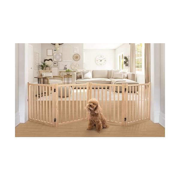 原木色/高さ58cm、長さ235cm、4つのパネル/DG022-604jp・Size:高さ58cm、長さ235cm、4つのパネル・商品仕様材質：柵の棒まで純天然の木材。色：原木色。展開時サイズ：高さ58cmx幅235m。収納時サイズ：高さ5...