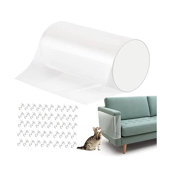 半透明/5m+50pin/-・Size:5m+50pin・パッケージ個数:1・「ペットに優しい安心素材」 柔軟性のあるPVC製なので、表面についた汚れてもすぐに拭き取れて、水洗いも可能で、いつでも清潔に保ちます。無毒・無異臭の素材を採用し、...