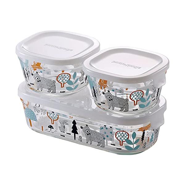 未使用品　iwaki　耐熱ガラス食器　密閉クリアパック　8個まとめセット Amazon｜iwaki(イワキ) 耐熱ガラス 保存容器 グリーン 角型 8個