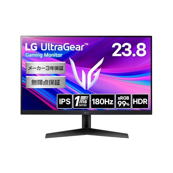 LG ゲーミングモニター UltraGear 24GS60F-B 23.8インチ/PCゲーム