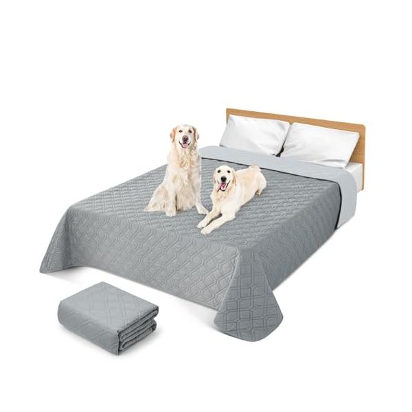 プロテクターライトグレー＆ダークグレー/97*190CM/BOOMAGU-SXG01・Color:ライトグレー＆ダークグレーSize:97*190CM・? 完全防水この防水シーツは5層の高密度複合材料で作られており、二重の防水保護が可能です...