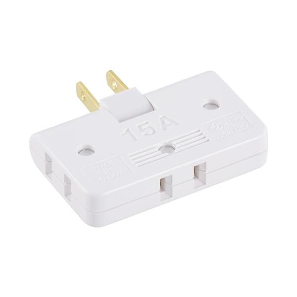 ホワイト/-/HS-A39/W・パッケージ個数:1・ 特 長 　1つのコンセントを3分配　フリープラグ（可動式）　本体カラーはホワイト・ 仕 様 　コンセント：3個口・15A 125V 合計1500ワットまで