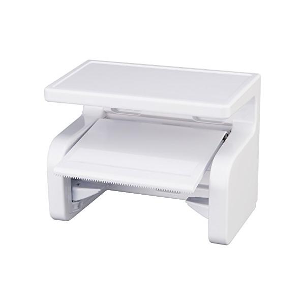 他サイト： レック r+style ペーパーホルダー (棚付き) ホワイト BB-374の商品画像