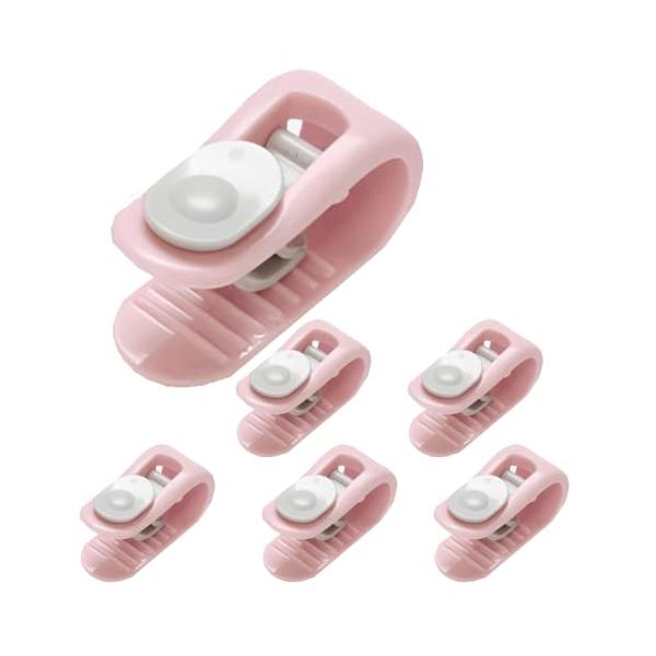 ベビーピンク/-/-・Color:ベビーピンク・? ズレを防ぐ就寝中に毛布が掛布団からズレて寒さで目が覚める事がありませんか？寝返りを繰り返すことでどうしても毛布がズレてしまいます。本製品の布団クリップは毛布と掛布団を挟んで止める事で、就寝...