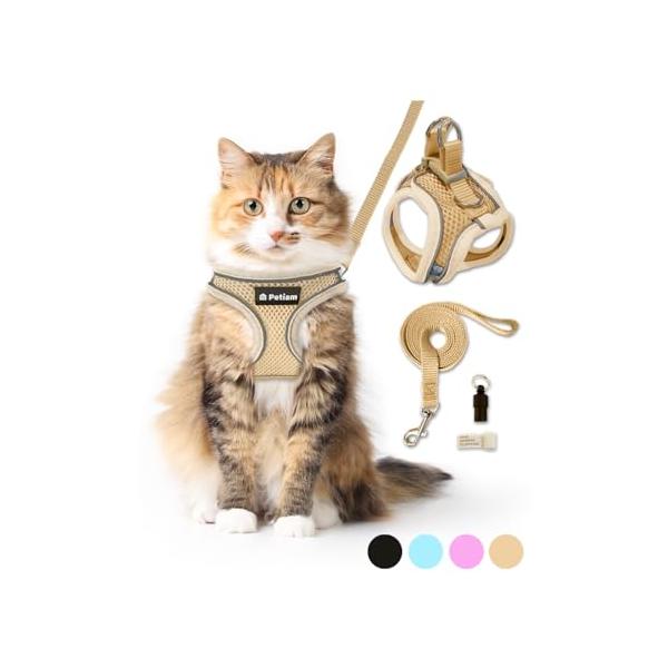 シリーズ累計2万個突破) Petiam 猫 ハーネス リード 猫用 抜けない