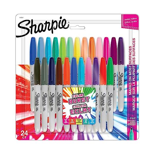 Sharpie シャーピー カラーバースト 油性マーカー 24色セット F 中字 油性ペン 1949557