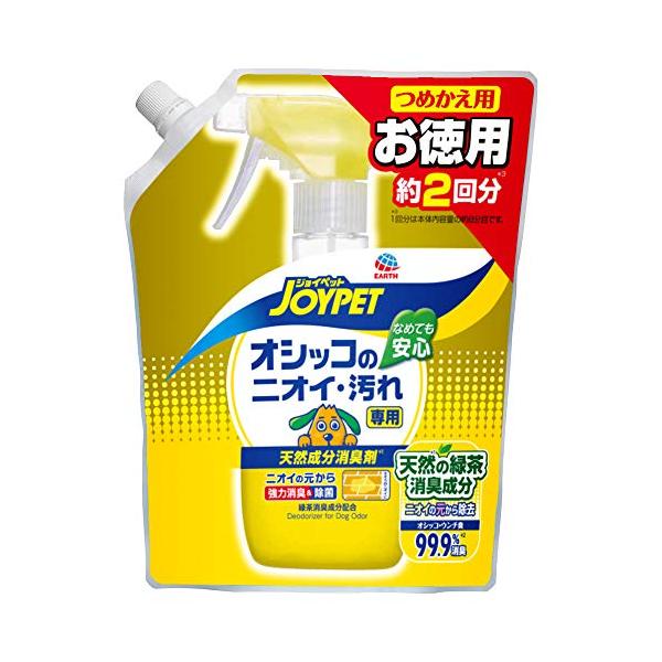 他サイト： JOYPET(ジョイペット) 天然消臭剤オシッコのニオイ・汚れ専用詰替ジャンボパック450mlの商品画像