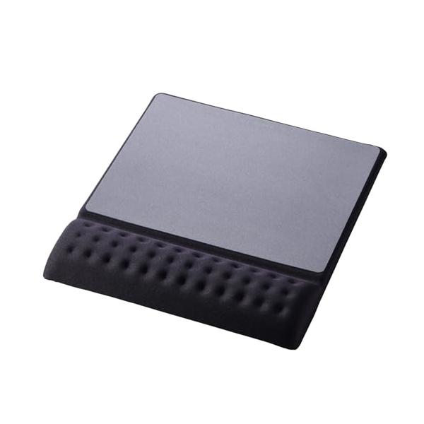 エレコム マウスパッド リストレスト一体型 ワイド COMFY 疲労低減 軽快操作 ブラック MP-ACF002WBK