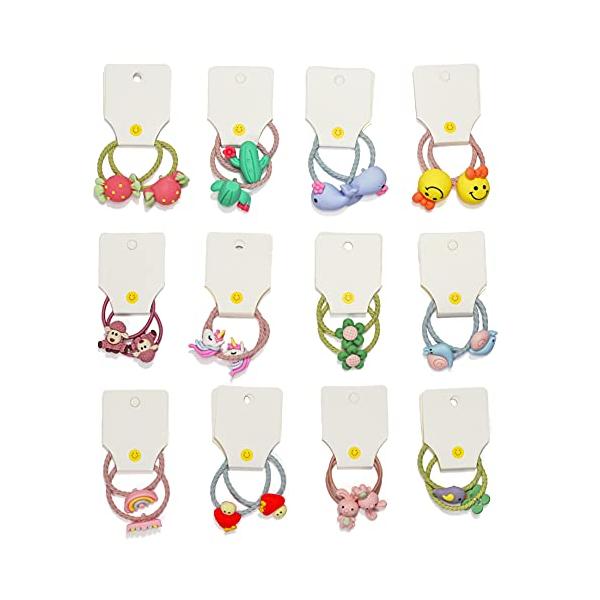 ヘアゴム(24本)/-/H578・Color:ヘアゴム(24本)・セット内容：24（2×12点ヘアゴム）・ベビーのやわらかい髪に使ってください・簡単に可愛くヘアアレンジが出来ます。複数色を組み合わせても、とっても可愛いい。・デイリー使いにぴ...