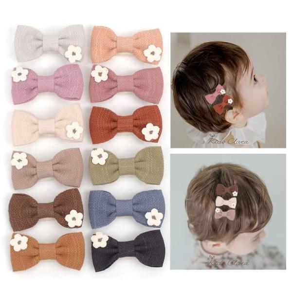 カラフルH/シンプル/-・Color:カラフルH・【セット内容】10点セット　ヘアクリップサイズ：4cm・カラフルなお花の刺繍を散りばめた小さなヘアクリップです。・キラキラ・かわいいデザインがいっぱいでおしゃれがもっと楽しくなります。・カラ...