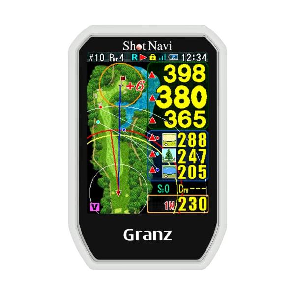 Shot Navi(ショットナビ) Granz WH ゴルフGPS タッチパネル どでか文字