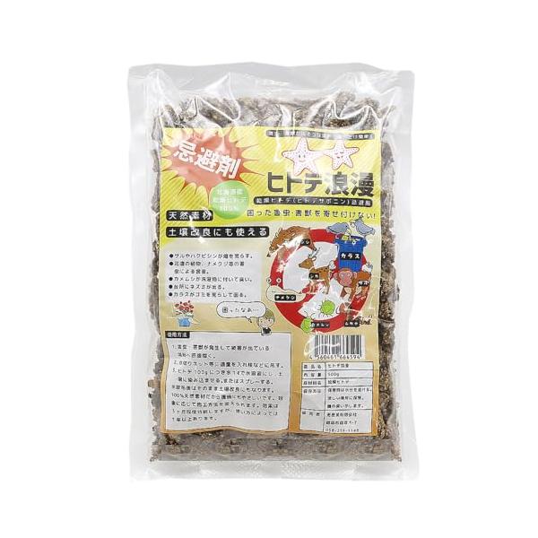 -/500g/-・困った害虫・害獣を寄せ付けない・目安約３ヶ月　使用環境により異なります・材質　　乾燥ヒトデ・内容量　500g・海産物特有の匂いがあり、濡れたり湿ったりすると腐敗し大変強い匂いとなりますが、品質に問題はございません