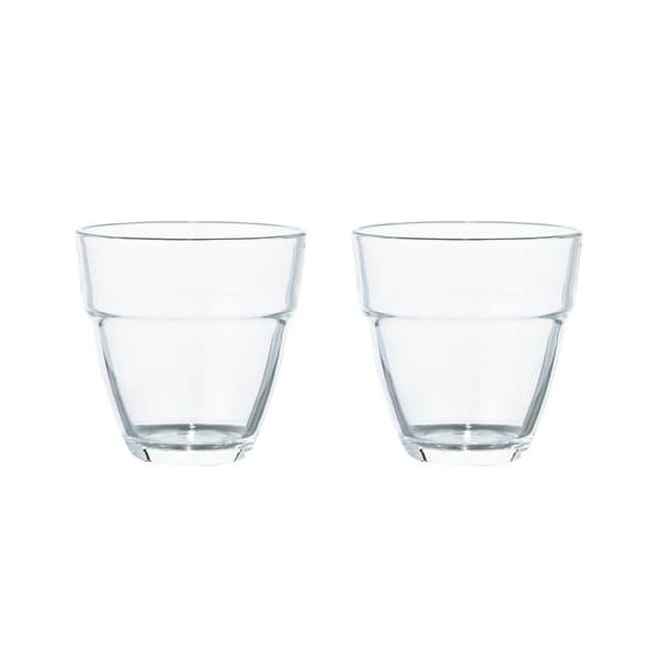 HARIO(ハリオ) 耐熱スタックグラス 2個セット 260mL 耐熱ガラス製 スタッキング可 レンジ・食洗器OK ティーカップ 日本製 HAR