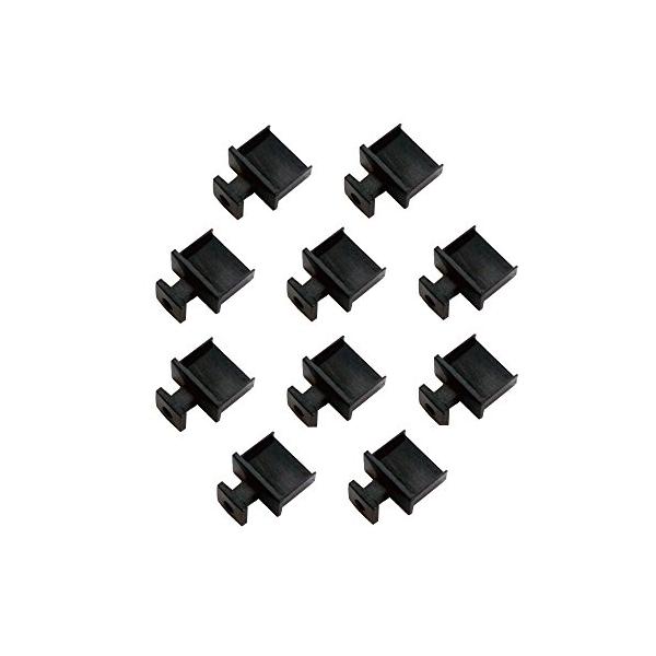他サイト： monofive USBポートコネクタ防塵保護カバー・キャップ（10個入り） つまみ付ハードタイプ MF-USB-TAB10Bの商品画像