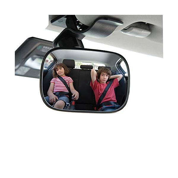 他サイト： MOLATE 車用 ベビーミラー 補助ミラー 大視野ミラー で後部座席の様子がすぐ分かる 360度回転 90mm×55mmの商品画像