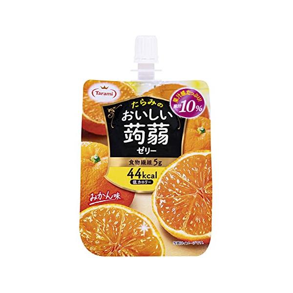 他サイト： たらみ おいしい蒟蒻ゼリー みかん味 150g ×6個 パックの商品画像