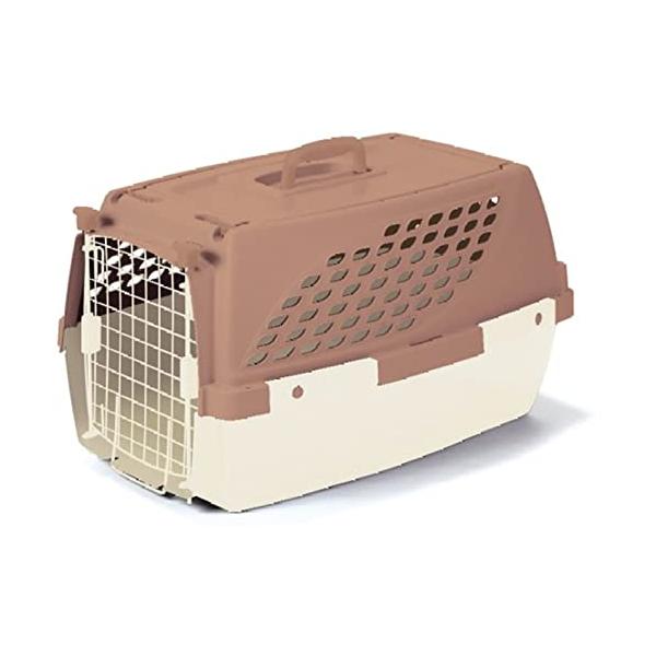 チョコ/59L x 39W x 33H cm/74860・Size:59L x 39W x 33H cm・パッケージ個数:1・本体サイズ (幅X奥行X高さ) :39.0×59.0×33.0cm軽量で丈夫なプラスチック製のペットケージ。・上下...