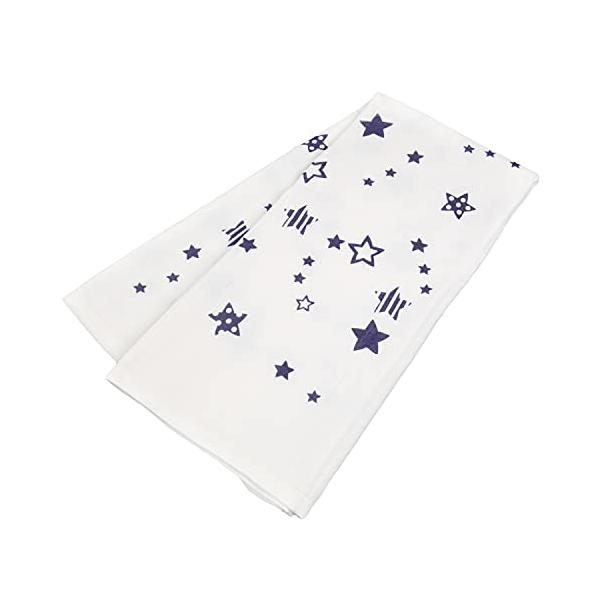 他サイト： イサム商会 綿100% 日本製 ガーゼバスタオル スター柄 90×90cmの商品画像