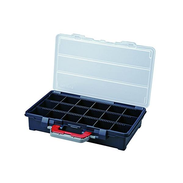 クリア／ダークブルー/-/RVP-4500・パッケージ個数:1・外寸:幅447×奥行293×高さ85mm・内寸(目安):幅413×奥行72(1仕切りあたり)×深さ63mm・材質:本体/高耐衝撃性コーポリマー樹脂、ハンドル/高耐衝撃性ABS樹...