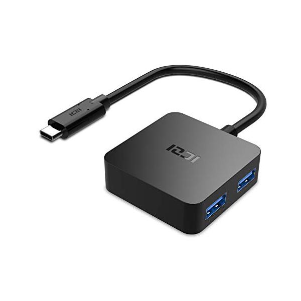 ブラック/USBC to USB 3.0 4ポート（15cm）/IZEC-A61・4つusb 3.0ポート拡張1つのUSB-Cポートから4つのUSB 3.0ポートを利用できます。 マウス、キーボード、ハードデイスク、メモリなどを同時に使用で...