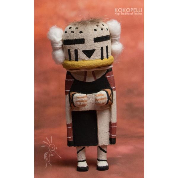 ホピ　カチナドール ホピ族のカチナドール Snow Maiden(Nuvak'chin Mana