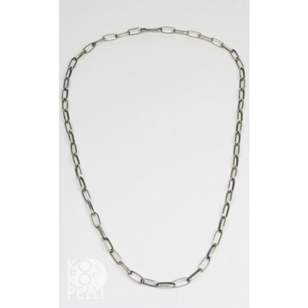 ナバホ族 Sally Shirley /ハンドメイドシルバーチェーン12x5mm