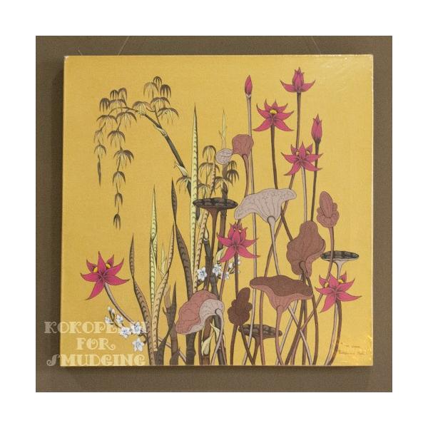 バリ島の画家から直接買い付け 植物 GAMA : KOKOPELLI for